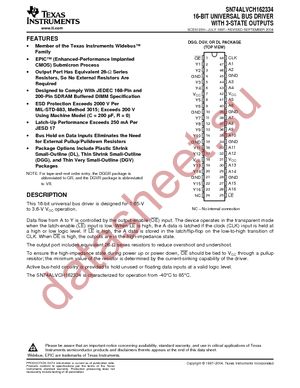 74ALVCH162334GRE4 datasheet  